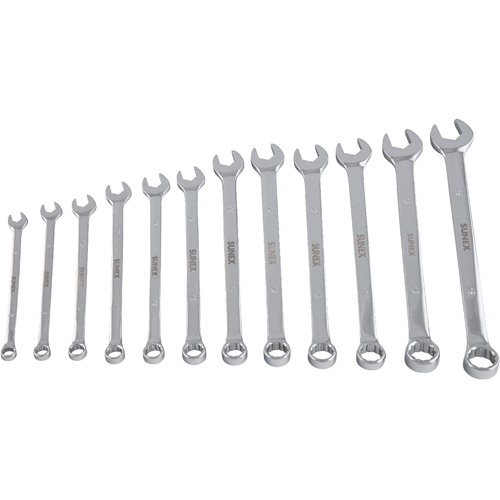 Picture of 12 Pc. Metric Full Polished V-Groove Combination Wrench Set