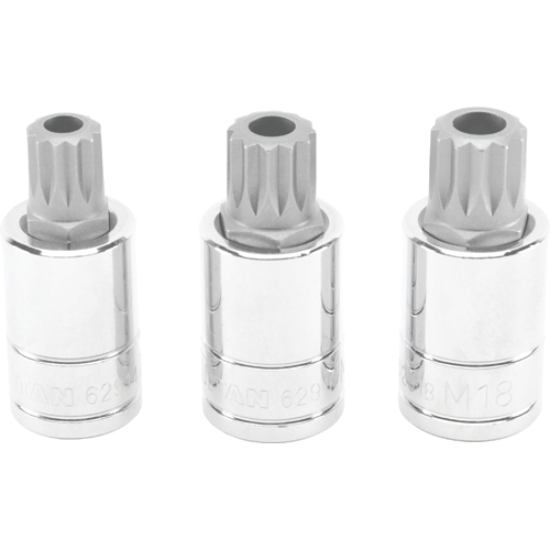Picture of 3 Pc. Tamper Resistant XZN Triple Square Bit Socket Set
