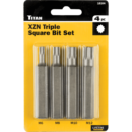 Picture of 4 Pc. XZN Triple Square Bit Set